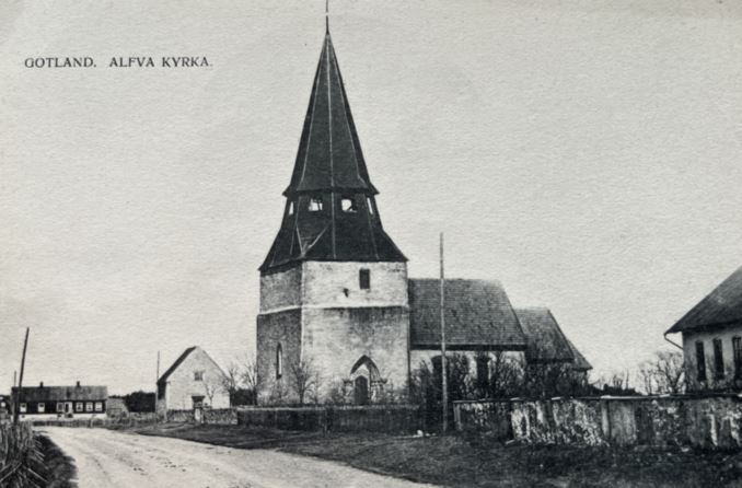 Alva kyrka på Gotland.