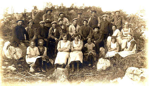 foto av planteringslag, 1920-talet