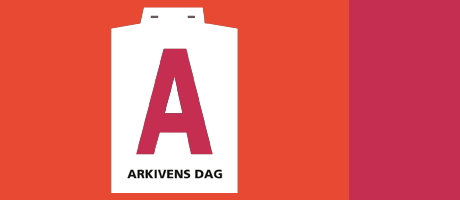 Logotyp för Arkivens dag, bokstaven A på ett kalenderblad