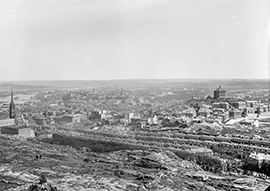Göteborg från utkiken i Slottsskogen, fotat av Axel Leonard Svensson 1901