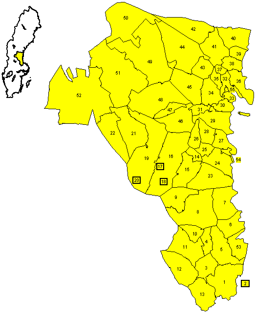 Karta folkräkning 1890, Gävleborgs län