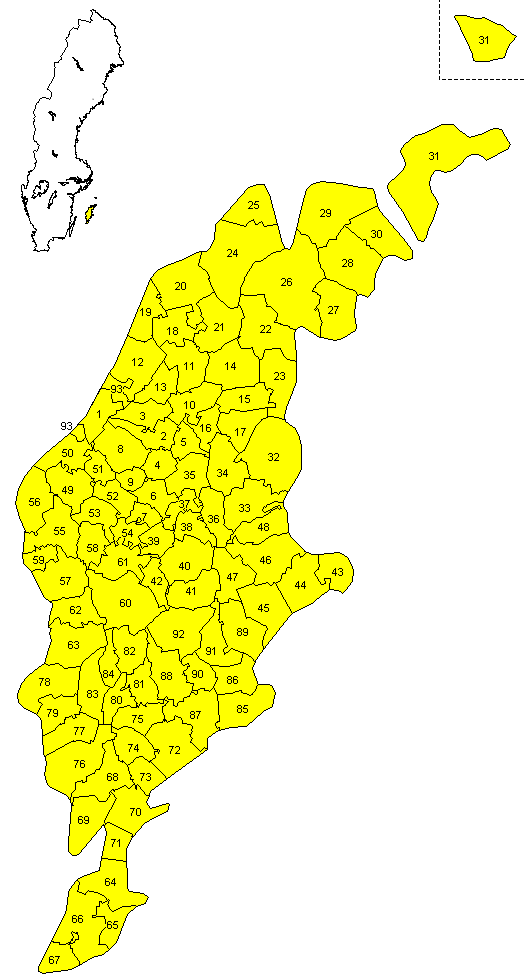 Karta folkräkning 1890, Gotlands län