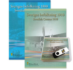 Sänkt pris på Sveriges befolkning 1880 och 1910