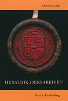 Bokomslag som i mitten visar en stor, röd, sigill med ett heraldiskt vapen i mitten, omgiven av en mörk bakgrund och en orange titelrad