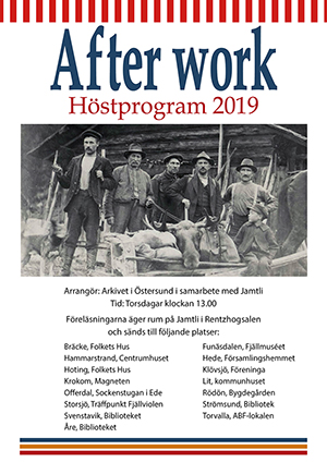 Framsida till broschyren After work hösten 2019