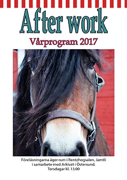 Framsida till vårens after work 2017