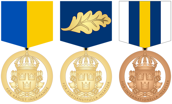Medaljer, polismyndigheten