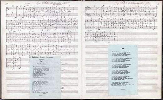 Partitur från Jönköpings regementes musikkår 1853