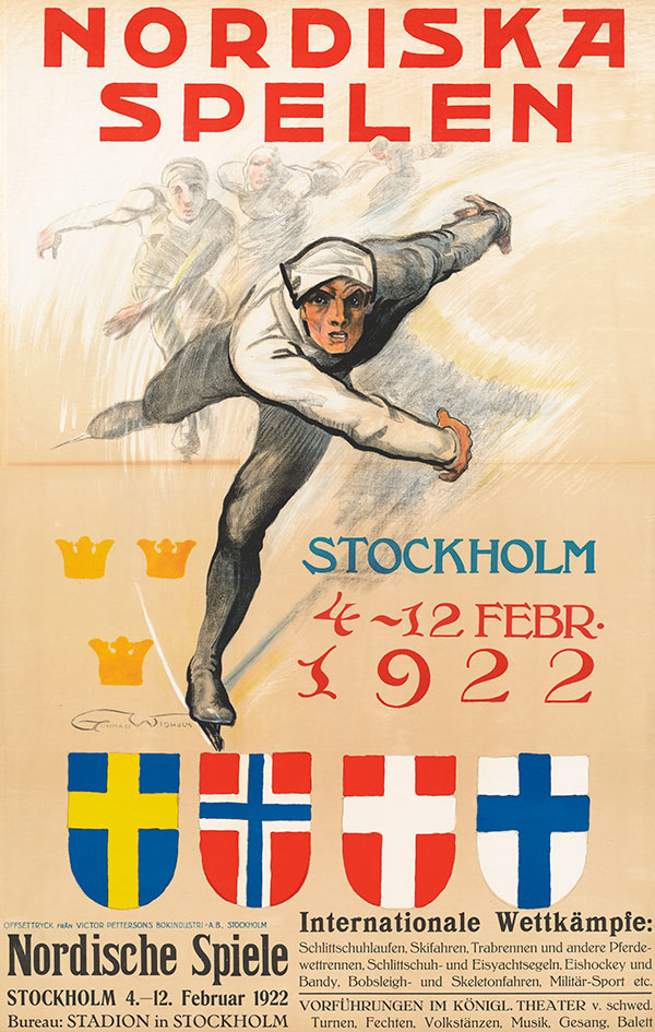 Affisch/poster för Nordiska Spelen 1922