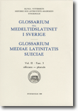 Glossarium till medeltidslatinet i Sverige - II:3