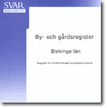 By- och gårdsregister - Blekinge län