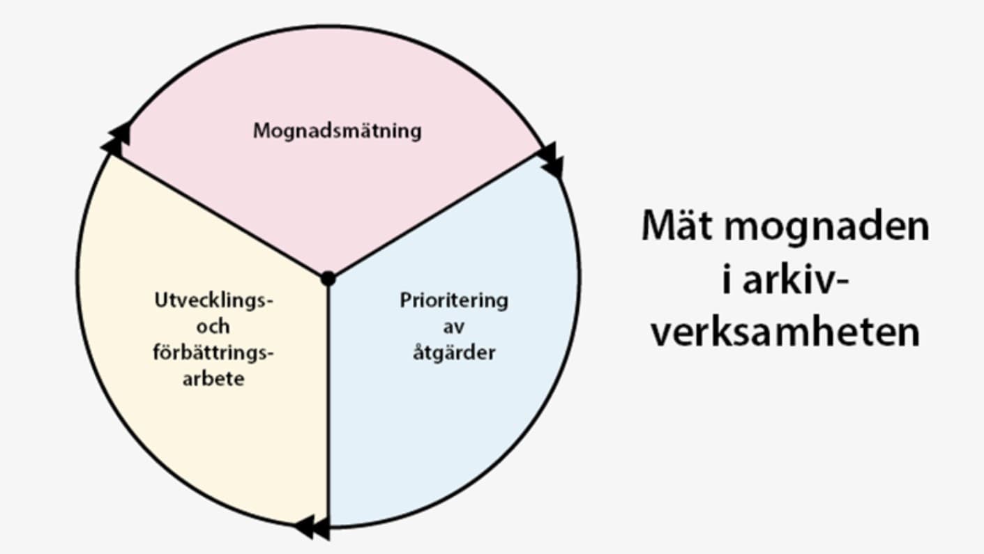 Illustration av mognadsmätningens faser