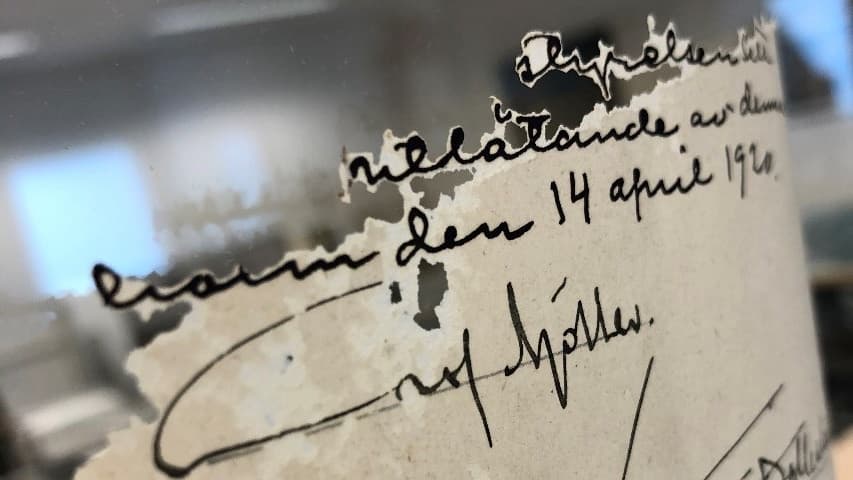 Skadad arkivhandling