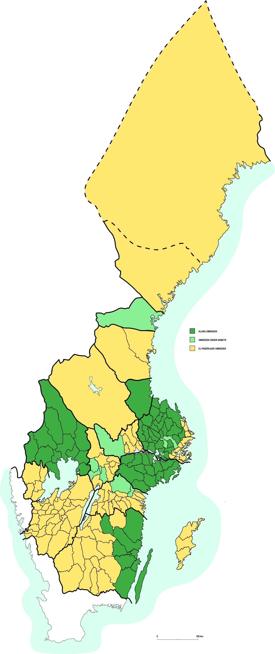 Karta över Sverige