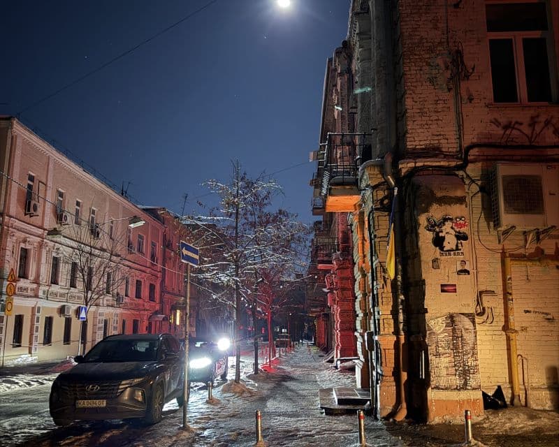 Gatubild från Kyiv